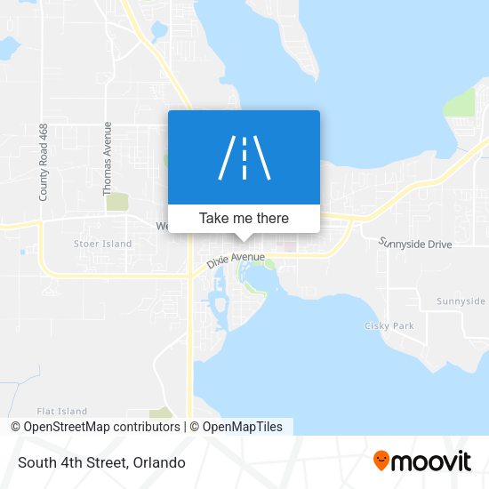 Mapa de South 4th Street