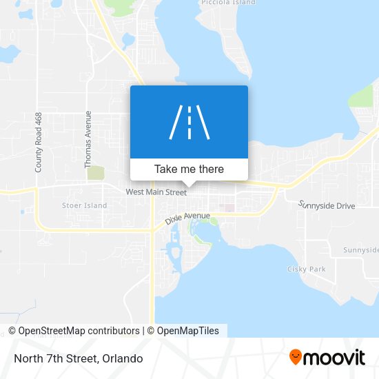 Mapa de North 7th Street