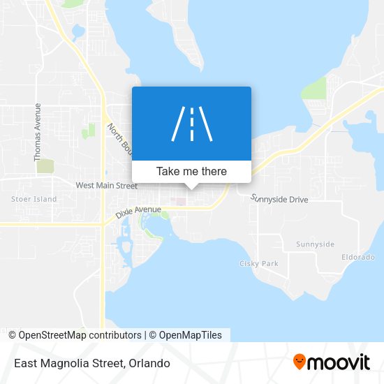 East Magnolia Street map