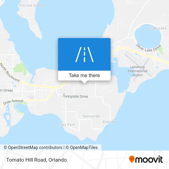 Tomato Hill Road map
