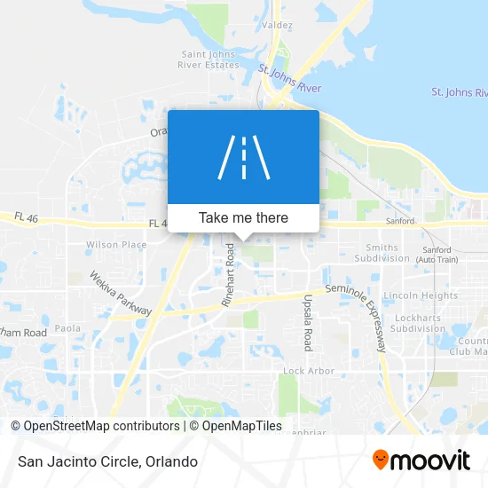 San Jacinto Circle map