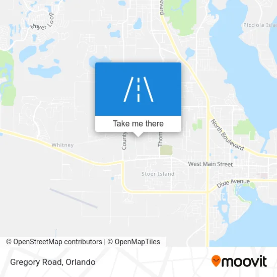 Gregory Road map
