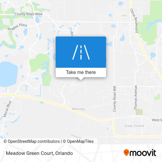Mapa de Meadow Green Court