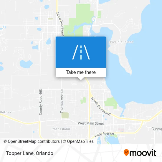 Topper Lane map