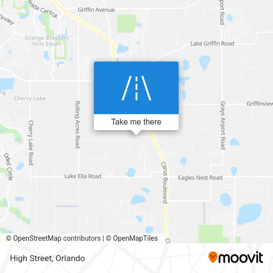 High Street map