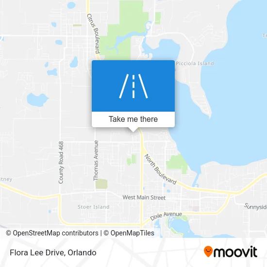 Flora Lee Drive map