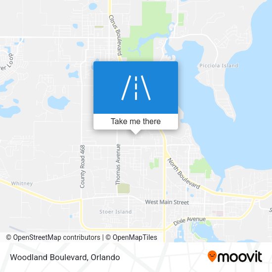 Woodland Boulevard map