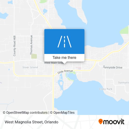 West Magnolia Street map
