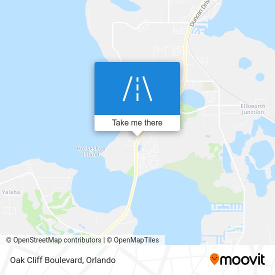 Oak Cliff Boulevard map