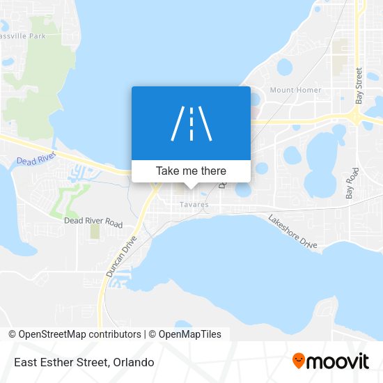 East Esther Street map