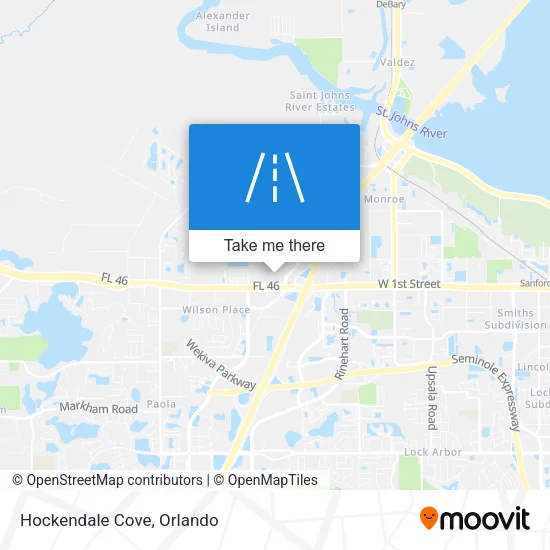 Hockendale Cove map