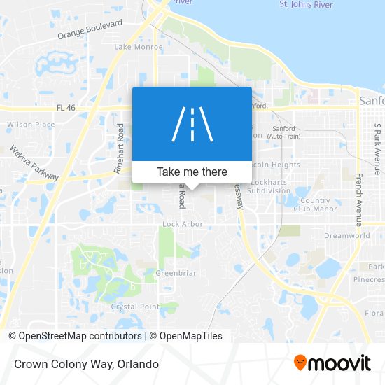 Mapa de Crown Colony Way