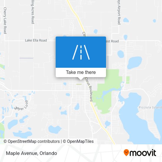 Mapa de Maple Avenue