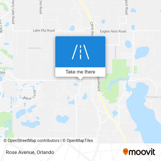 Mapa de Rose Avenue