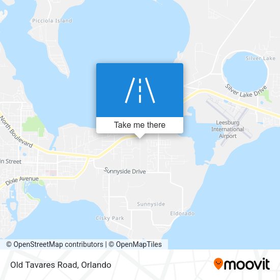 Mapa de Old Tavares Road
