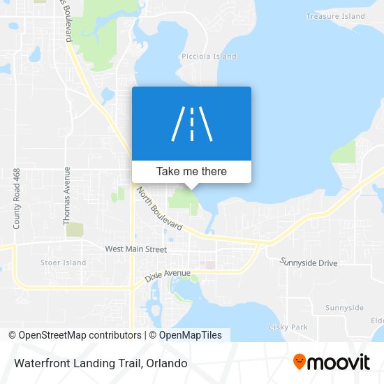 Waterfront Landing Trail map
