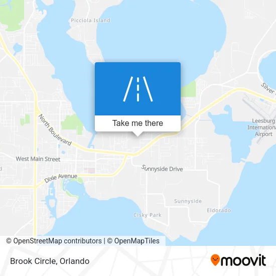 Brook Circle map