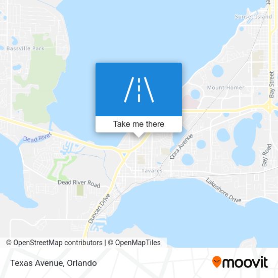 Mapa de Texas Avenue
