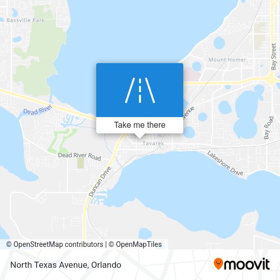 Mapa de North Texas Avenue