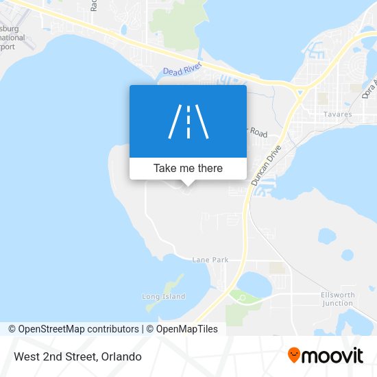 Mapa de West 2nd Street