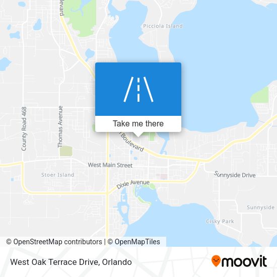 Mapa de West Oak Terrace Drive