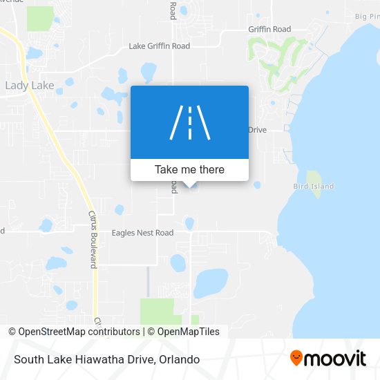 South Lake Hiawatha Drive map