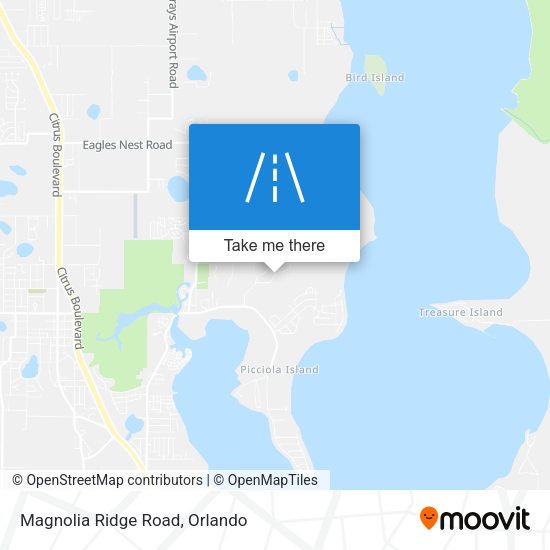 Magnolia Ridge Road map