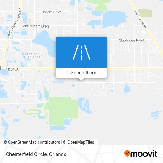 Chesterfield Circle map