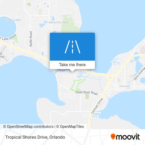 Tropical Shores Drive map