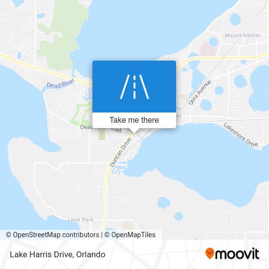 Lake Harris Drive map