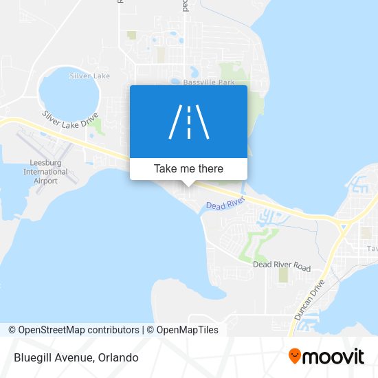 Bluegill Avenue map