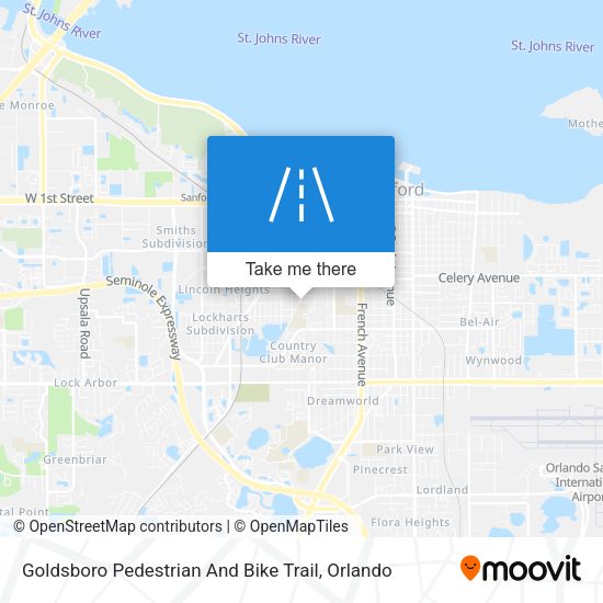 Mapa de Goldsboro Pedestrian And Bike Trail