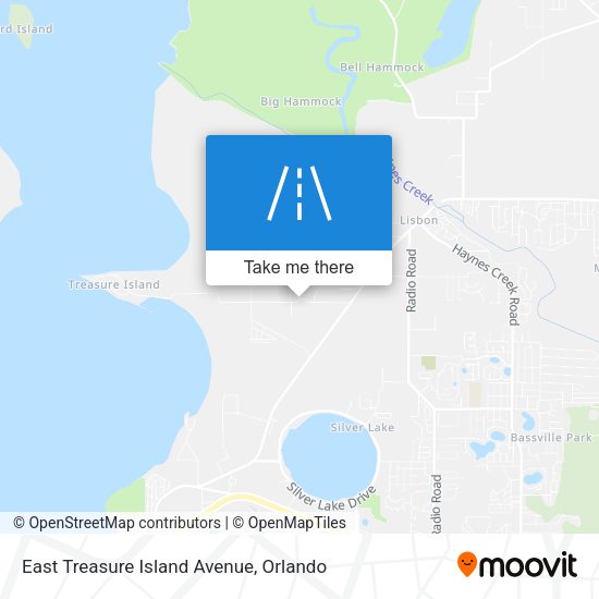 Mapa de East Treasure Island Avenue