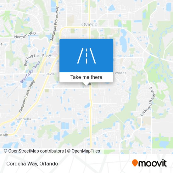 Mapa de Cordelia Way