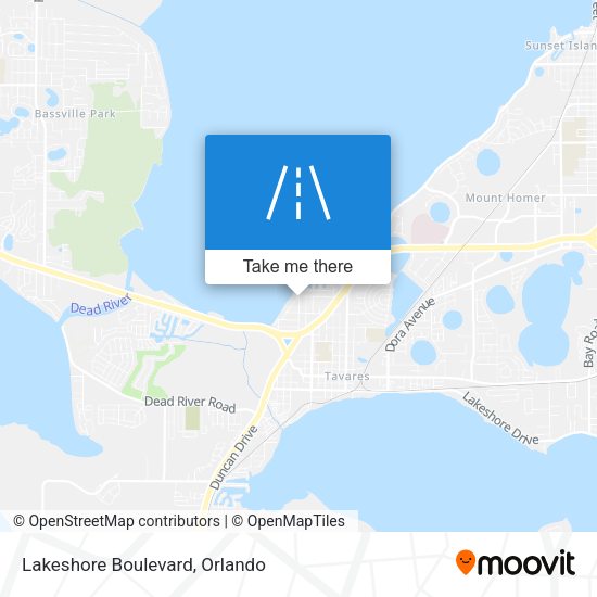Mapa de Lakeshore Boulevard