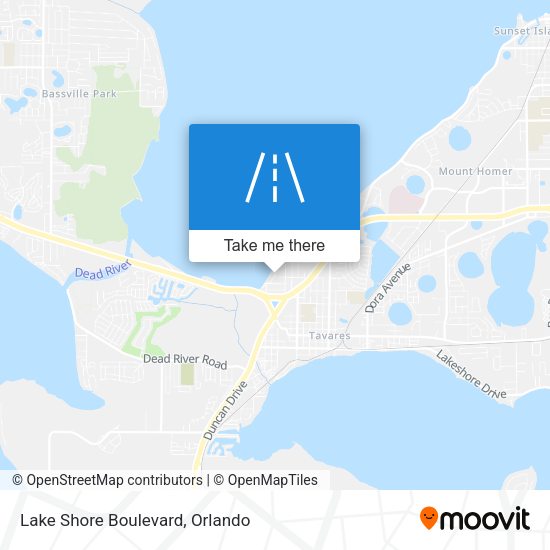 Mapa de Lake Shore Boulevard