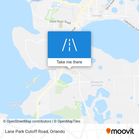 Lane Park Cutoff Road map