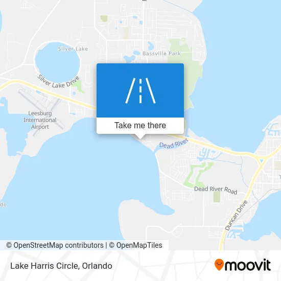 Lake Harris Circle map