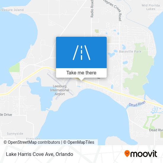 Lake Harris Cove Ave map
