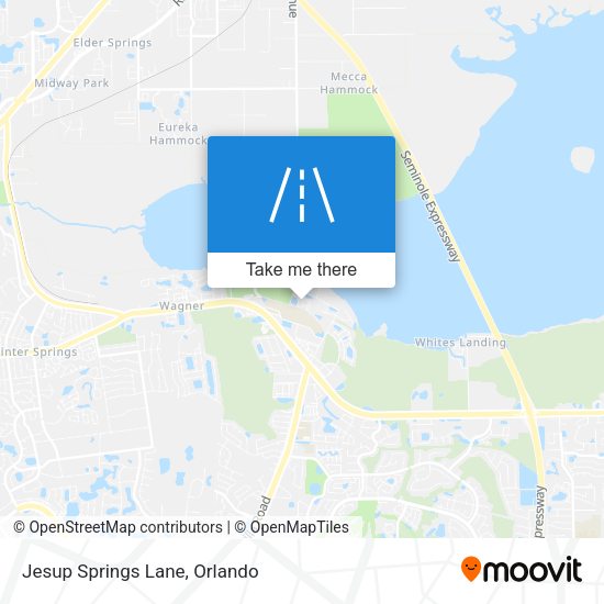 Jesup Springs Lane map