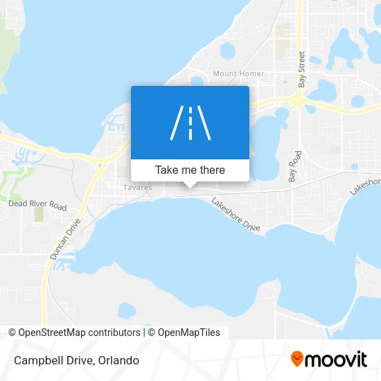 Campbell Drive map