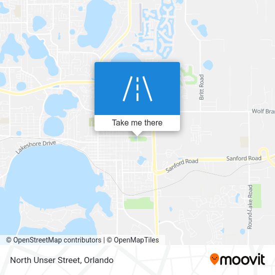 North Unser Street map