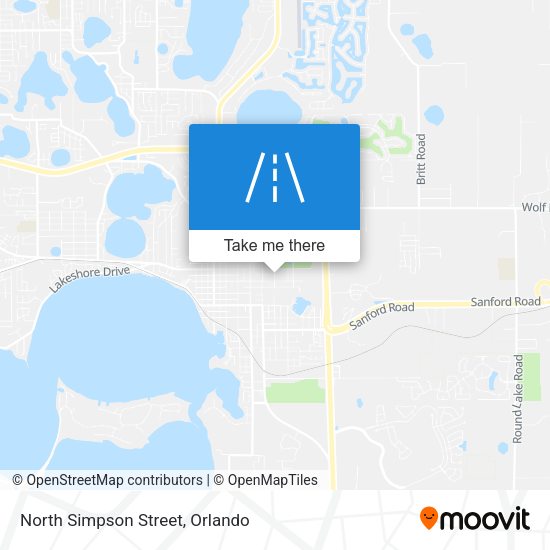 North Simpson Street map