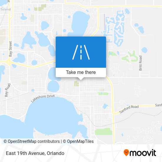 Mapa de East 19th Avenue