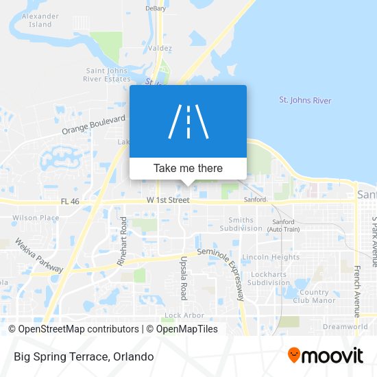 Big Spring Terrace map