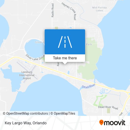 Mapa de Key Largo Way