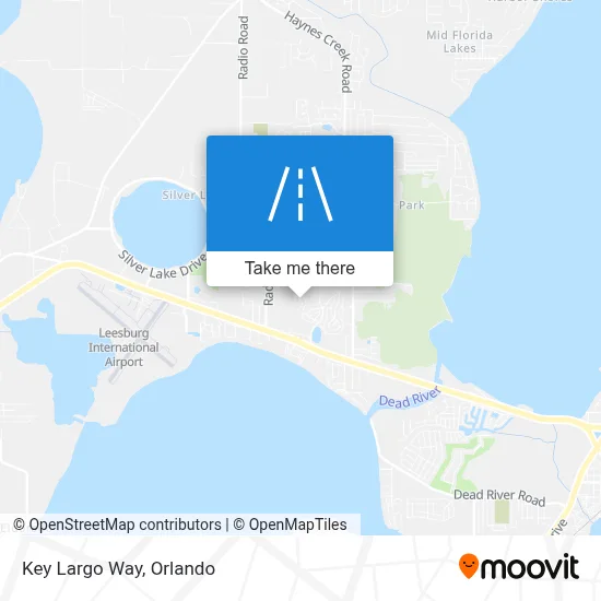 Key Largo Way map