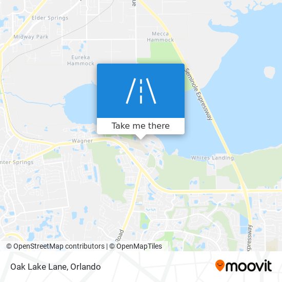 Oak Lake Lane map