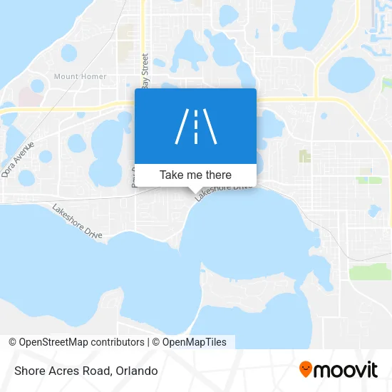 Shore Acres Road map