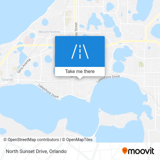 North Sunset Drive map